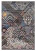 manchaha grey and black wool and bamboo silk hand knotted Rug - HeadShot manchaha grey and black wool and bamboo silk hand knotted Rug - HeadShot