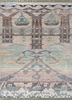 freedom manchaha grey and black wool and bamboo silk hand knotted Rug - HeadShot