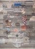 freedom manchaha grey and black wool and bamboo silk hand knotted Rug - HeadShot