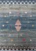 freedom manchaha blue wool and bamboo silk hand knotted Rug - HeadShot freedom manchaha blue wool and bamboo silk hand knotted Rug - HeadShot