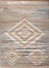 freedom manchaha beige and brown wool and bamboo silk hand knotted Rug - HeadShot