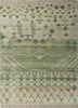 freedom manchaha green wool and bamboo silk hand knotted Rug - HeadShot
