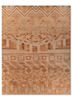 manchaha beige and brown wool and bamboo silk hand knotted Rug - HeadShot manchaha beige and brown wool and bamboo silk hand knotted Rug - HeadShot