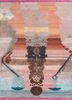manchaha pink and purple wool and bamboo silk hand knotted Rug - HeadShot
