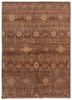 aprezo red and orange wool hand knotted Rug - HeadShot