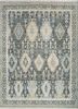 thyme blue afghan wool hand knotted Rug - HeadShot thyme blue afghan wool hand knotted Rug - HeadShot