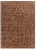  red and orange wool hand knotted Rug