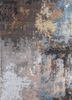grey and black grey and black polyester hand knotted Rug