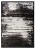 grey and black grey and black wool and bamboo silk hand knotted Rug