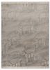 beige and brown beige and brown wool and bamboo silk hand knotted Rug
