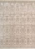 khidki ivory wool and bamboo silk hand knotted Rug - HeadShot khidki ivory wool and bamboo silk hand knotted Rug - HeadShot