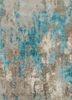  ivory wool and bamboo silk hand knotted Rug