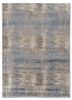  grey and black wool and bamboo silk hand knotted Rug