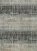 grey and black grey and black wool and bamboo silk hand knotted Rug
