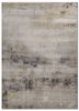 grey and black grey and black wool and bamboo silk hand knotted Rug