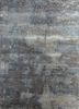 grey and black grey and black wool and bamboo silk hand knotted Rug