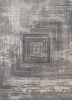 blue blue wool and bamboo silk hand knotted Rug