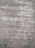 entropy grey and black wool and bamboo silk hand knotted Rug - HeadShot