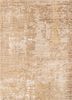 beige and brown beige and brown wool and bamboo silk hand knotted Rug