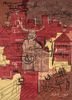 anghs red and orange wool and bamboo silk hand knotted Rug - HeadShot anghs red and orange wool and bamboo silk hand knotted Rug - HeadShot
