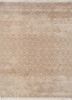 ivory ivory wool and bamboo silk hand knotted Rug