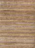 entropy gold wool and bamboo silk hand knotted Rug - HeadShot