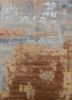 uvenuti grey and black wool and bamboo silk hand knotted Rug - HeadShot uvenuti grey and black wool and bamboo silk hand knotted Rug - HeadShot