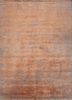 blue blue wool and bamboo silk hand knotted Rug
