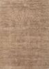 beige and brown beige and brown wool and bamboo silk hand knotted Rug