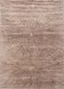 beige and brown beige and brown wool and bamboo silk hand knotted Rug