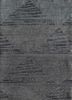 clan grey and black wool and bamboo silk hand knotted Rug - HeadShot clan grey and black wool and bamboo silk hand knotted Rug - HeadShot