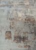 tattvam grey and black wool and bamboo silk hand knotted Rug - HeadShot tattvam grey and black wool and bamboo silk hand knotted Rug - HeadShot