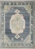 thyme blue afghan wool hand knotted Rug - HeadShot thyme blue afghan wool hand knotted Rug - HeadShot