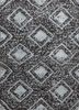grey and black grey and black wool and bamboo silk hand knotted Rug