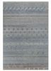manchaha blue wool and silk hand knotted Rug - HeadShot