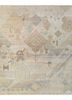 manchaha blue wool and silk hand knotted Rug - HeadShot