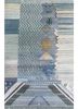 manchaha blue wool and silk hand knotted Rug - HeadShot manchaha blue wool and silk hand knotted Rug - HeadShot