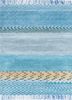 manchaha blue wool and silk hand knotted Rug - HeadShot manchaha blue wool and silk hand knotted Rug - HeadShot