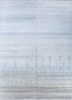 manchaha blue wool and silk hand knotted Rug - HeadShot manchaha blue wool and silk hand knotted Rug - HeadShot