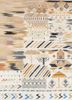 freedom manchaha beige and brown wool and silk hand knotted Rug - HeadShot