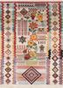 manchaha red and orange silk hand knotted Rug - HeadShot manchaha red and orange silk hand knotted Rug - HeadShot
