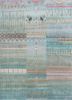 manchaha blue silk hand knotted Rug - HeadShot