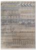 manchaha grey and black silk hand knotted Rug - HeadShot manchaha grey and black silk hand knotted Rug - HeadShot