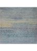 kavi x manchaha blue wool hand knotted Rug - HeadShot