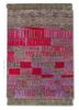 kavi x manchaha pink and purple wool hand knotted Rug - HeadShot kavi x manchaha pink and purple wool hand knotted Rug - HeadShot