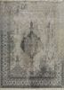 grey and black grey and black wool hand knotted Rug