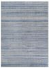 viscaya blue wool and silk hand knotted Rug - HeadShot