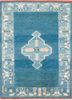 nuray blue wool hand knotted Rug - HeadShot nuray blue wool hand knotted Rug - HeadShot