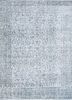 vintage blue wool hand knotted Rug - HeadShot