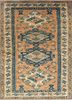 nuray red and orange wool hand knotted Rug - HeadShot